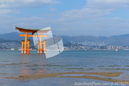 Image of Itsukushima shrine Miyajima island Hiroshima