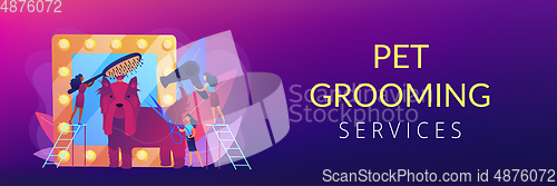 Image of Grooming salon concept banner header