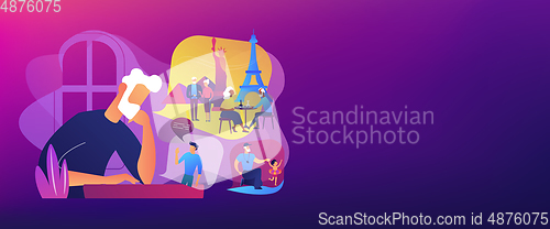 Image of Social isolation concept banner header.