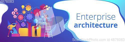 Image of Enterprise architecture concept banner header