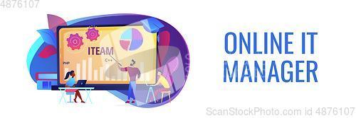 Image of IT management courses concept banner header