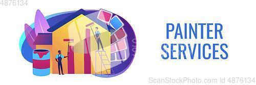 Image of Painter services concept banner header