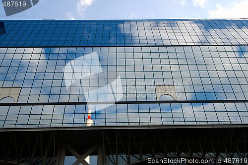 Image of Glass wall of commercial building