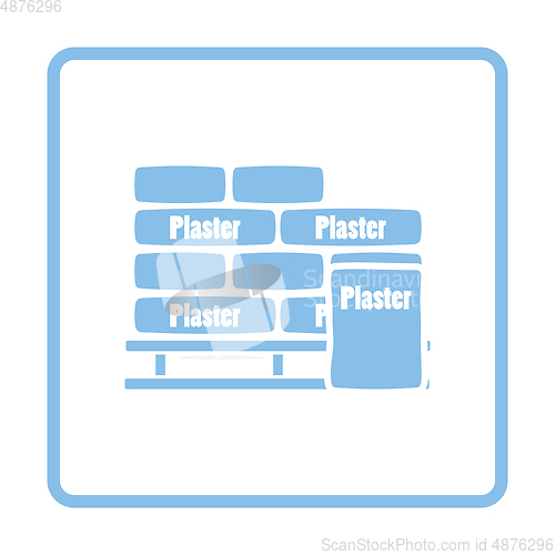 Image of Palette with plaster bags icon