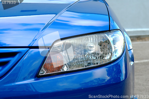 Image of Front view of sportive car