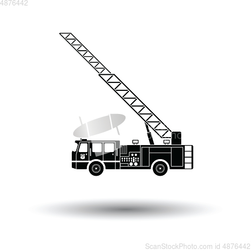 Image of Fire service truck icon