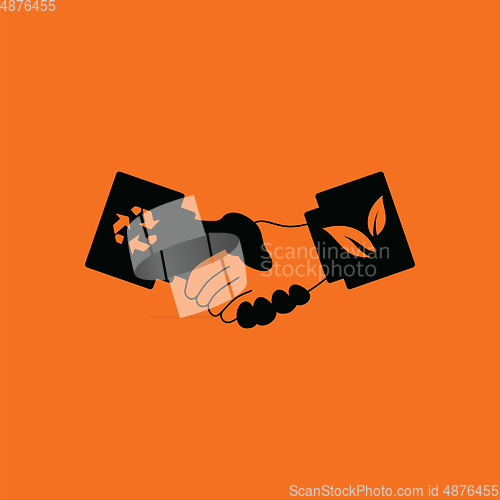 Image of Ecological handshakes icon