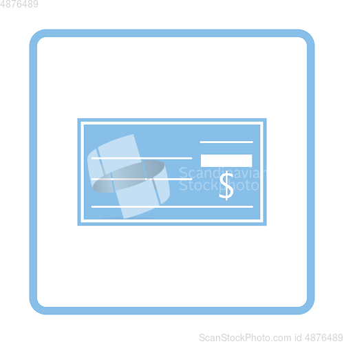 Image of Bank check icon