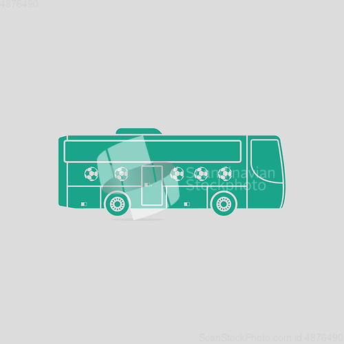 Image of Football fan bus icon