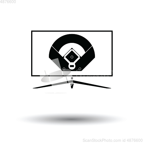 Image of Baseball tv translation icon