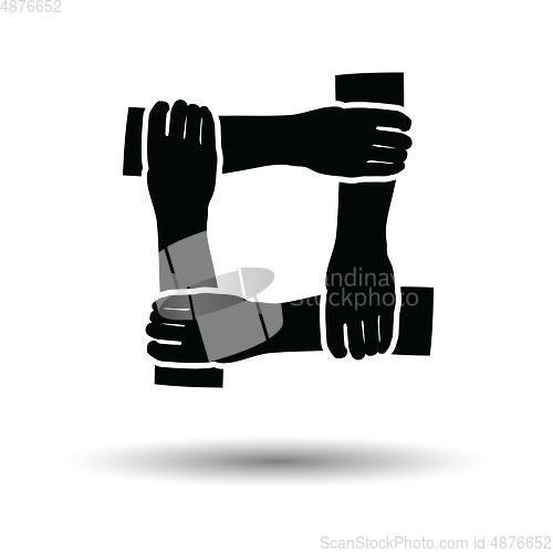 Image of Crossed hands icon