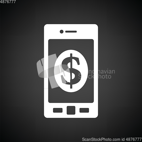 Image of Smartphone with dollar sign icon