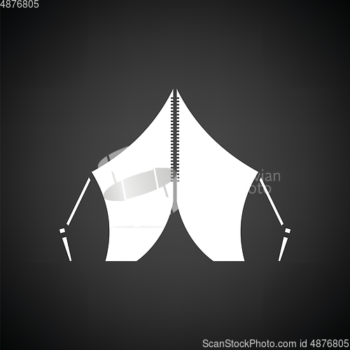 Image of Touristic tent icon