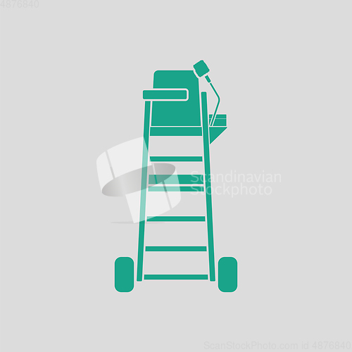 Image of Tennis referee chair tower icon