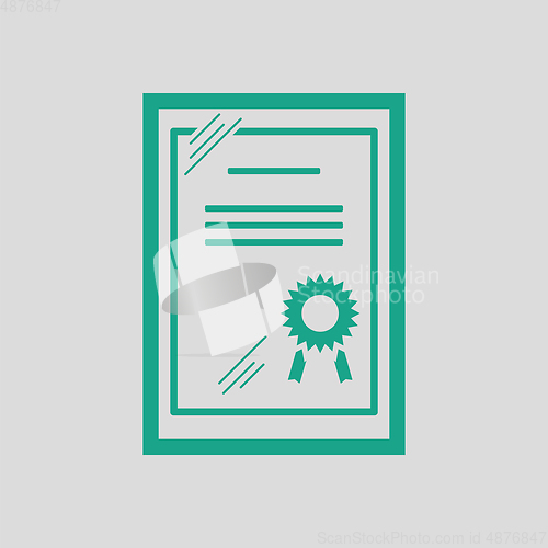 Image of Certificate under glass icon