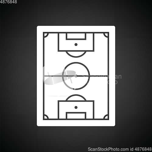 Image of Icon of aerial view soccer field