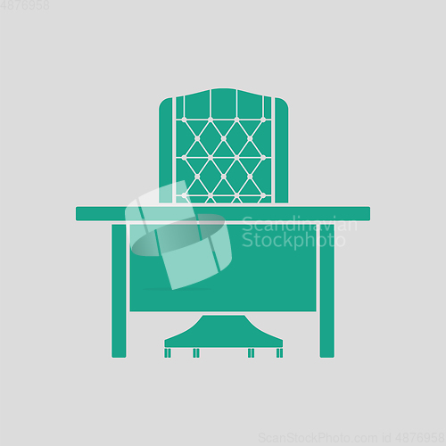 Image of Table and armchair icon