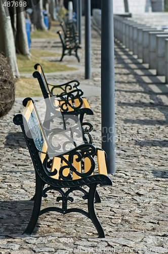 Image of Row of benches