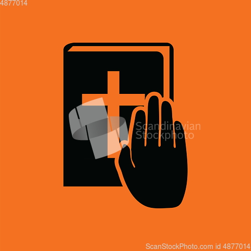 Image of Hand on Bible icon