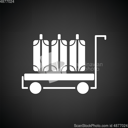 Image of Luggage cart icon