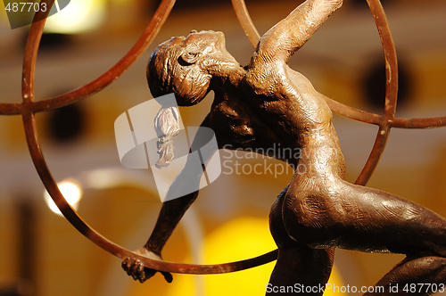 Image of Pose of gymnast statues