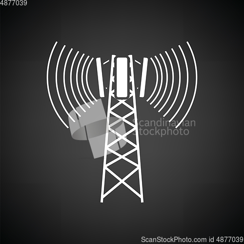 Image of Cellular broadcasting antenna icon