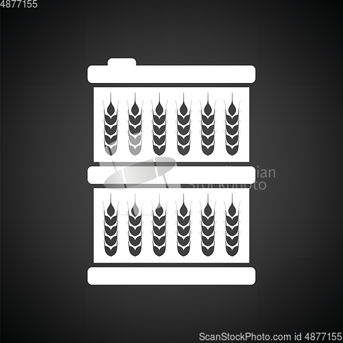 Image of Barrel wheat symbols icon