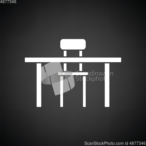 Image of Table and chair icon