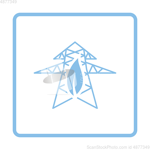 Image of Electric tower leaf icon