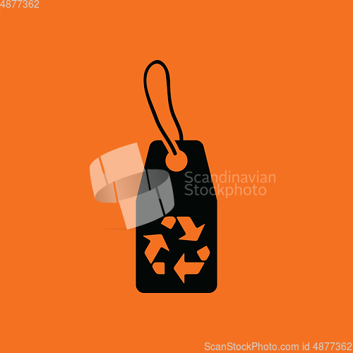 Image of Tag and recycle sign icon