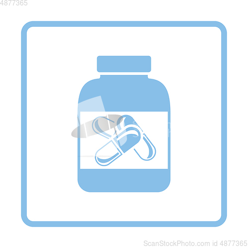 Image of Fitness pills in container icon