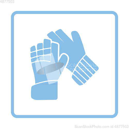 Image of Soccer goalkeeper gloves icon
