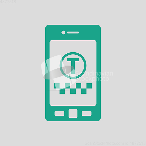 Image of Taxi service mobile application icon