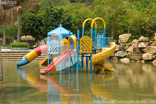 Image of Colorful water playground