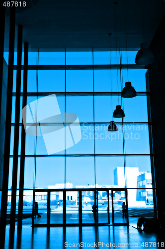 Image of Silhouette at office building