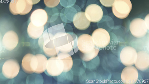 Image of Multicolored defocused bokeh lights background - horizontal wallpaper, poster