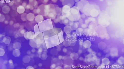 Image of Multicolored defocused bokeh lights background - horizontal wallpaper, poster