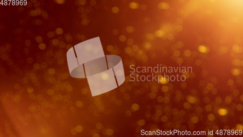 Image of Multicolored defocused bokeh lights background - horizontal wallpaper, poster