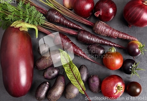 Image of Purple vegetables.