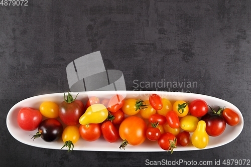 Image of Colorful tomatoes.