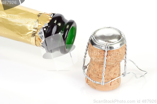 Image of Open Champagne Bottle