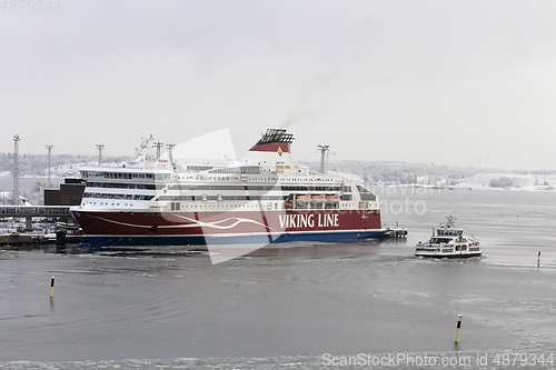 Image of Viking XPRS Fast Ferry Docked in Helsinki, Finland