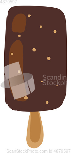 Image of Stick ice-cream vector or color illustration