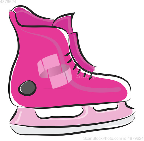 Image of Skates ice illustration vector on white background 