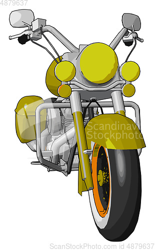 Image of A Motorcycle vector or color illustration