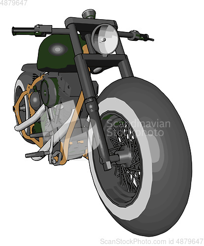 Image of Driving license for motor riding vector or color illustration