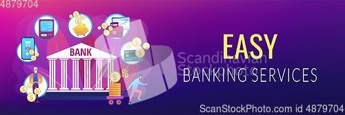 Image of Banking operations concept banner header