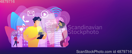 Image of Connected living concept banner header.