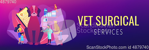 Image of Vet clinic concept banner header