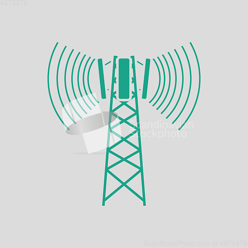 Image of Cellular broadcasting antenna icon